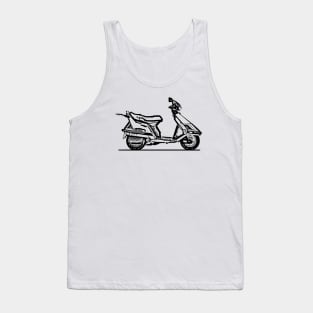 1985 CH150 Motorcycle Sketch Art Tank Top